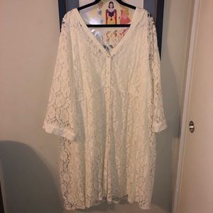 Lace ivory dress